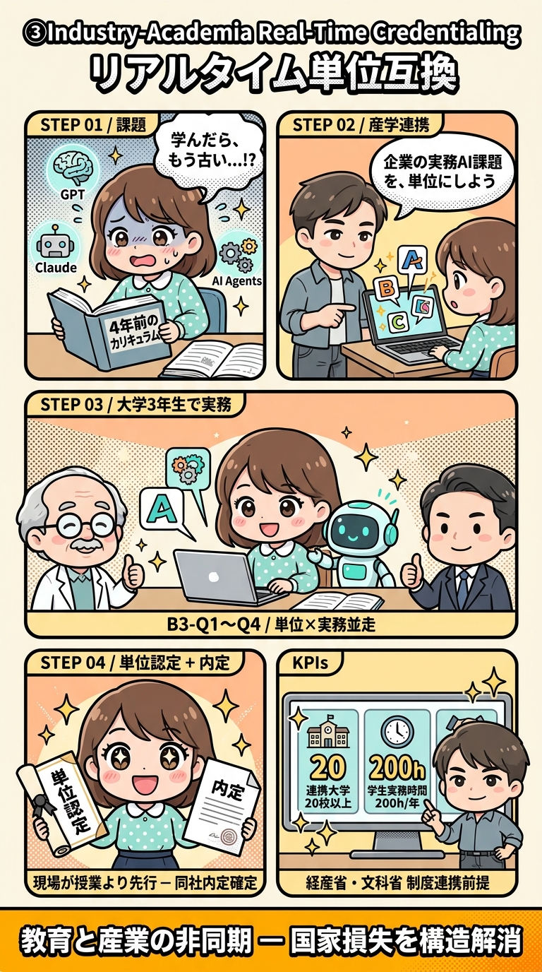 産学リアルタイム単位互換 ─ 漫画解説