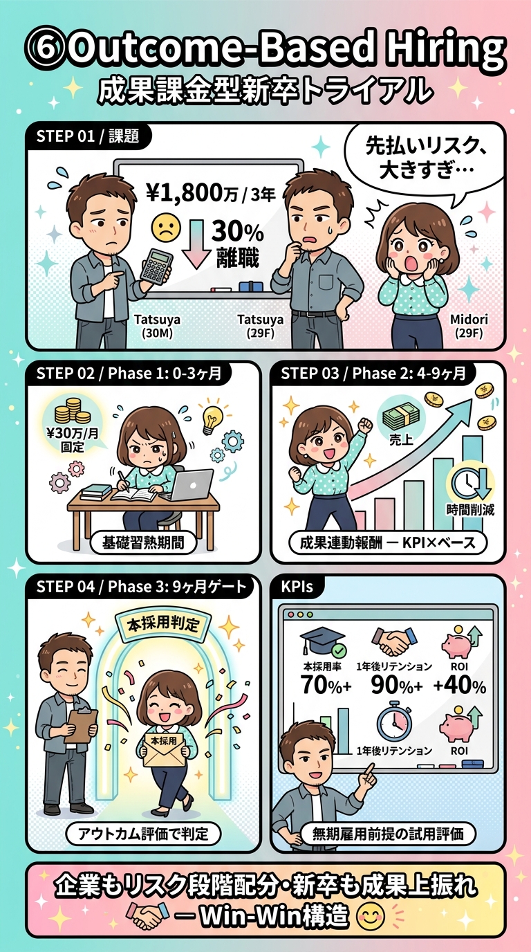 成果課金型新卒トライアル ─ 漫画解説