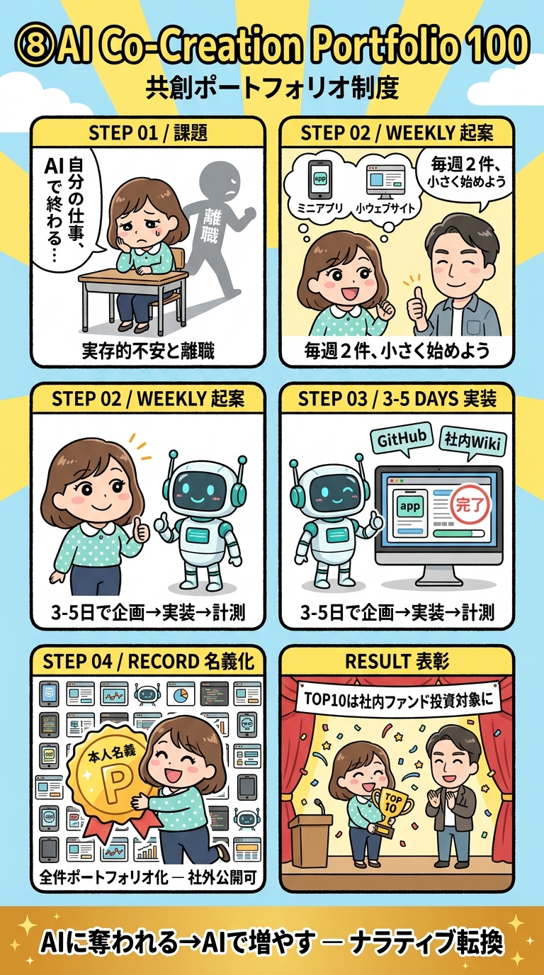 AI共創ポートフォリオ100 ─ 漫画解説
